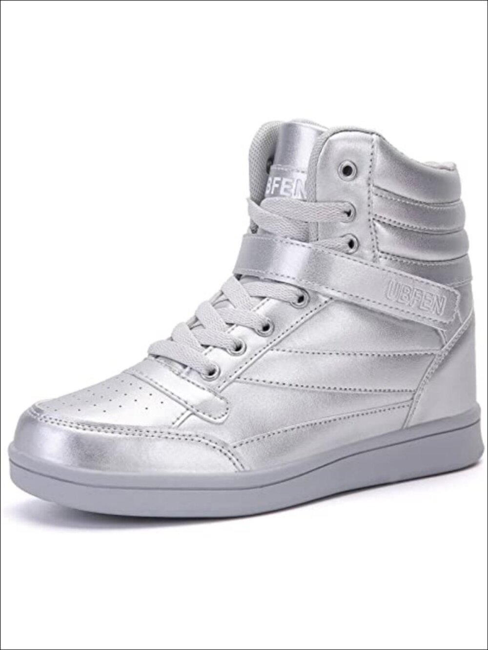 High Top Sneakers with Hidden Wedge Heel Ankle Support Boots